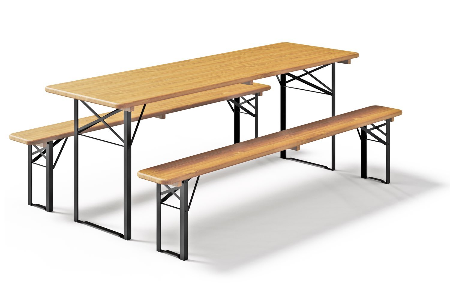Biertafel en banken 220 x 70 Premium