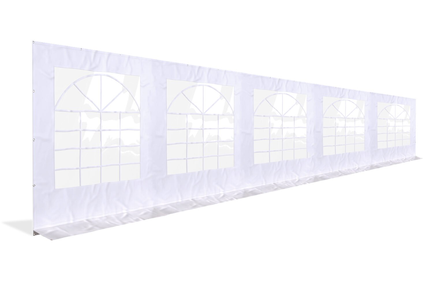 Partytent zijwand PE met ramen - 10 meter