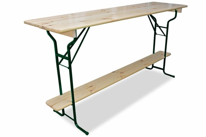 Statafel biertafel 220 x 60 Premium | Groen onderstel