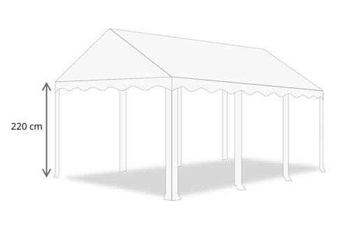 Partytent dakzeil 4x6 | PVC Professional