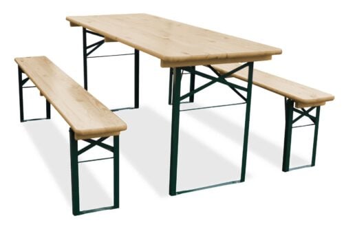 Biertafel en banken 180 x 60 Premium