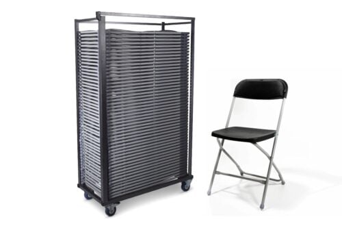 Supercombi - 50x klapstoel Milo naar keuze + trolley