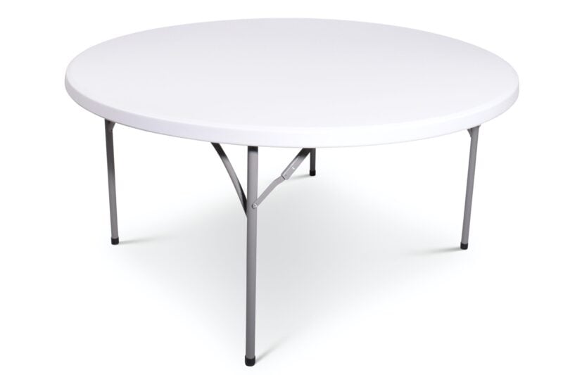 Klaptafel rond 150cm | Lichtgrijs