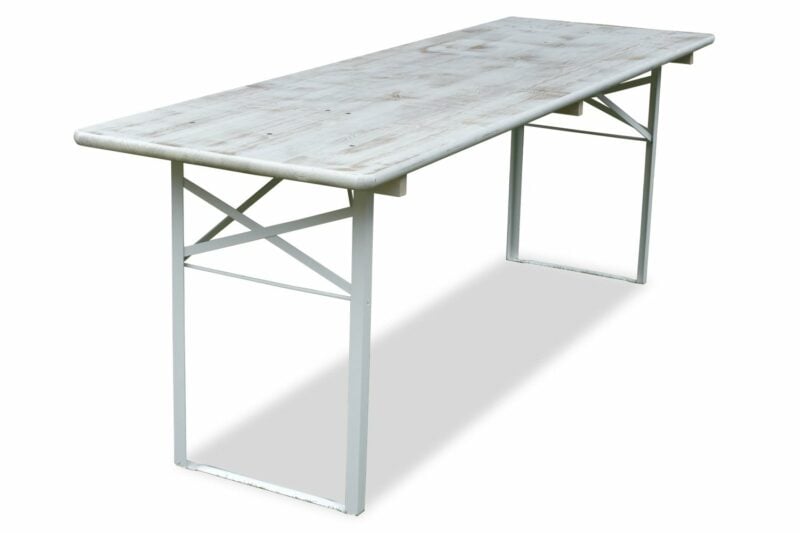 Biertafel 180 x 70cm | Premium – White wash