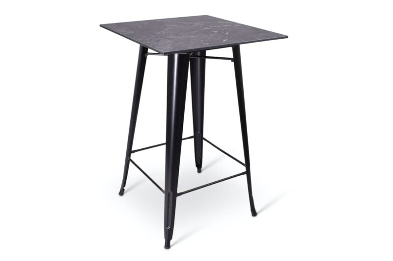 Metalen statafel - Zwart | 70x70cm | Hamburg - Outdoor