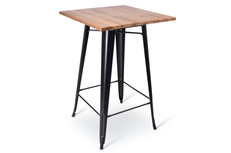Metalen statafel - Zwart | 70x70cm | Hamburg
