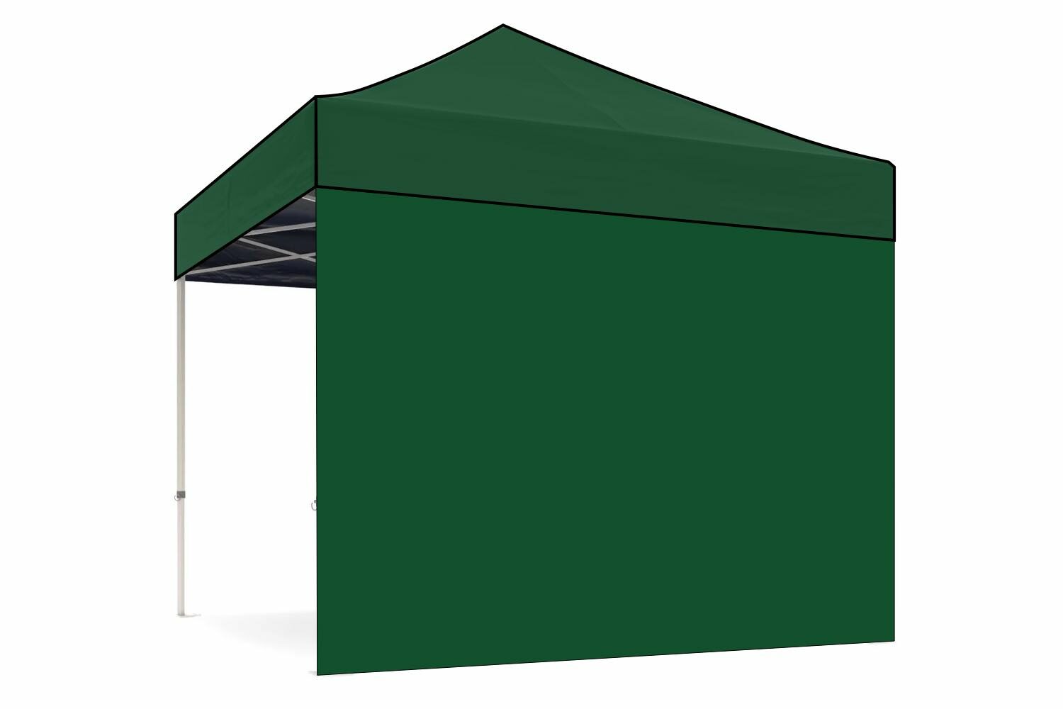 Zijwand 3m dicht – Easy up Professional | PVC gecoat polyester