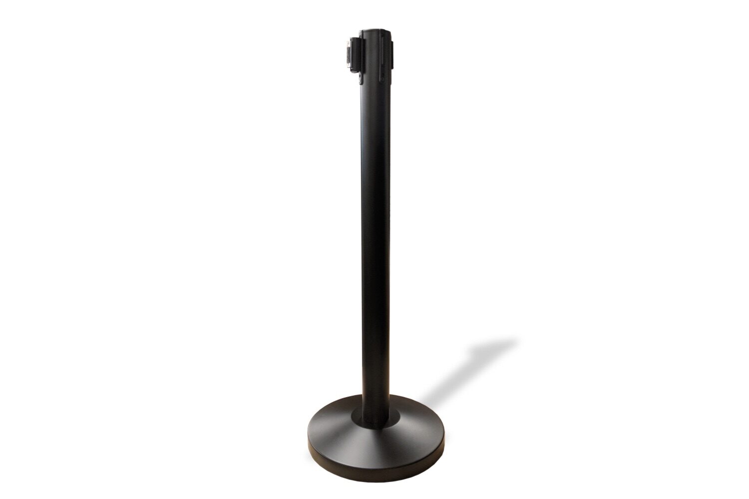 Afzetpaal | Mat zwart - 2 meter  band - Magneetsluiting