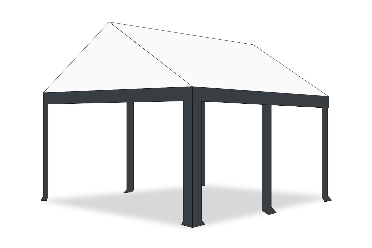 Partytent dakzeil 3x4 | PVC Ultimate edition