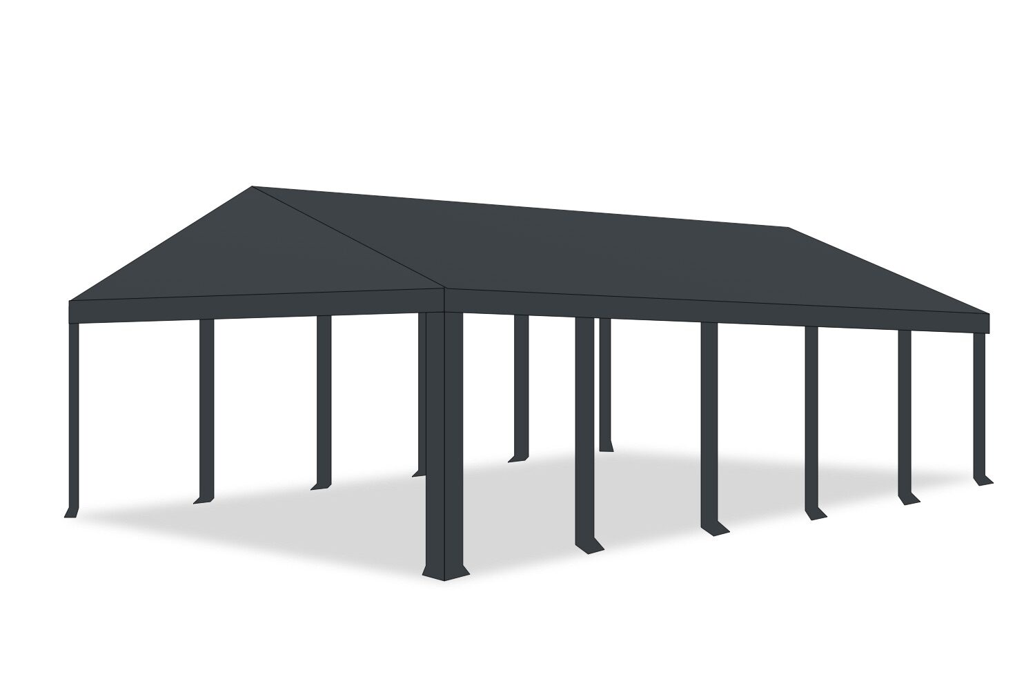 Partytent dakzeil 5x10 | PVC Ultimate edition