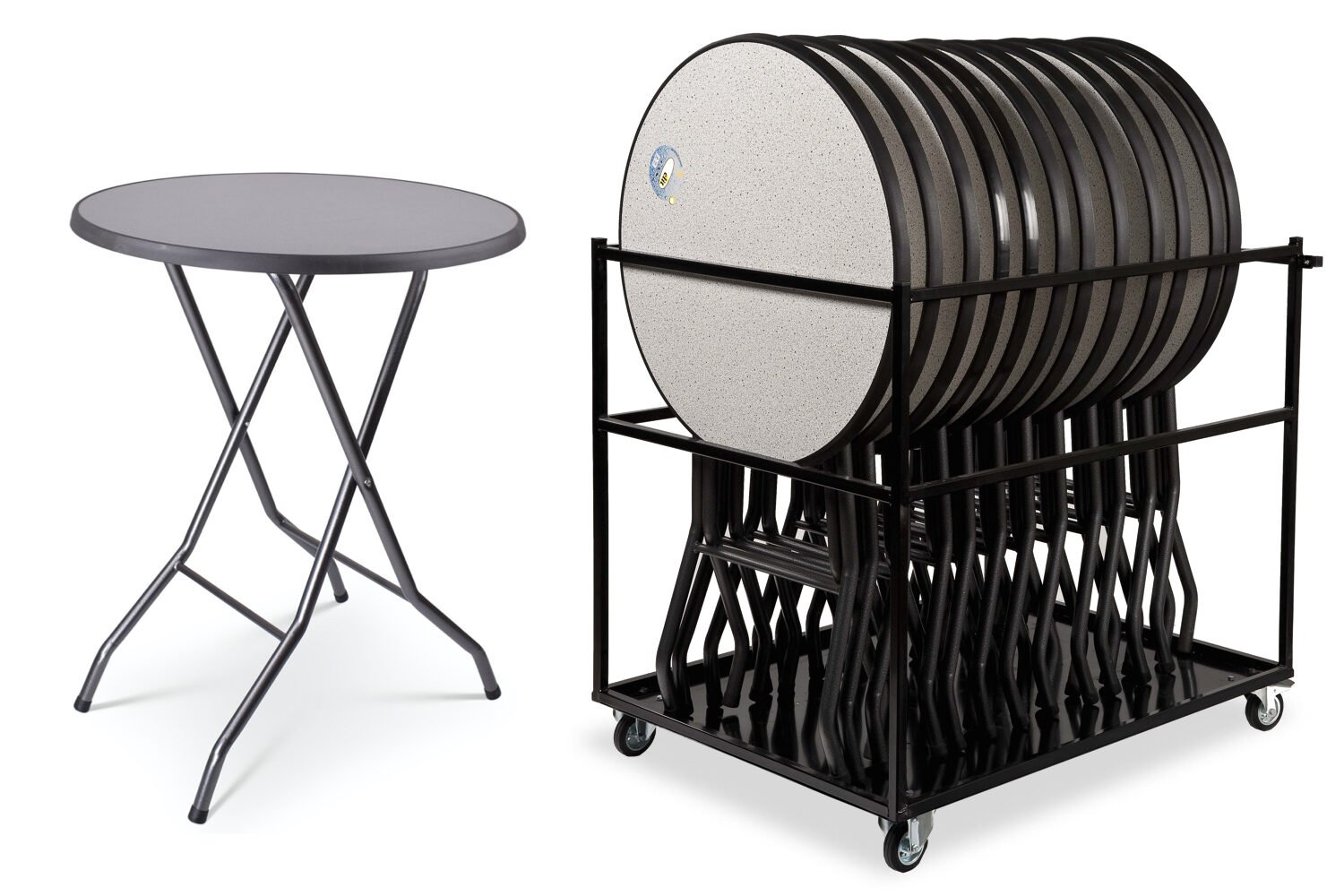 Supercombi - 12x statafel Ibiza naar keuze + trolley