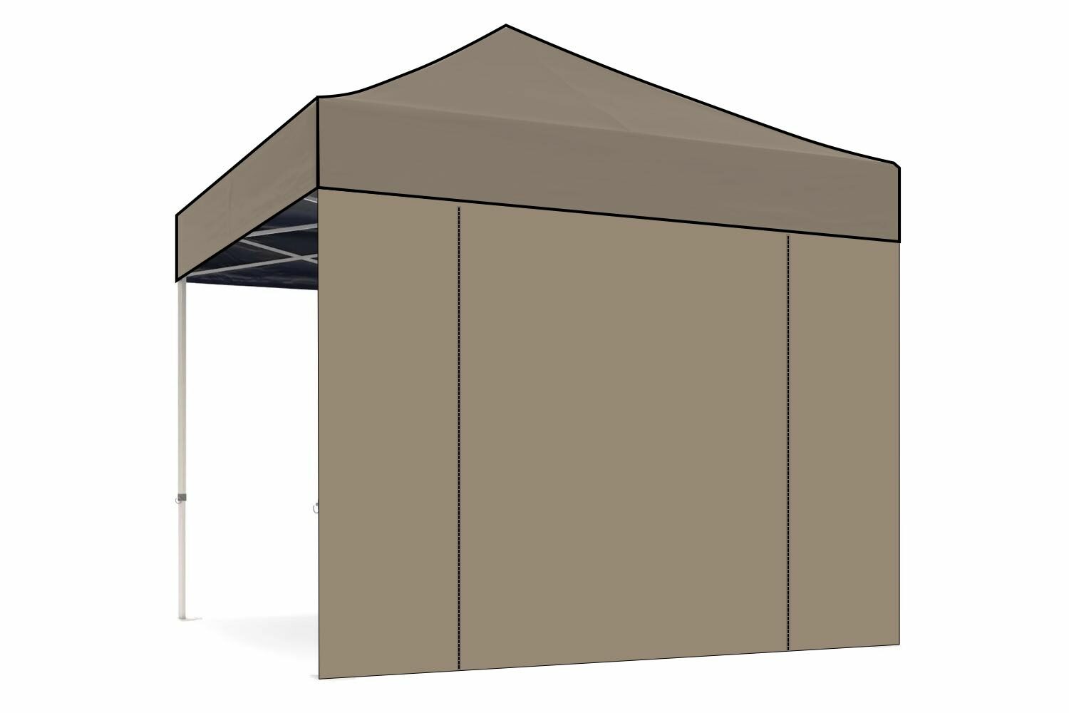 Zijwand 3m deur – Easy up Professional | PVC gecoat polyester